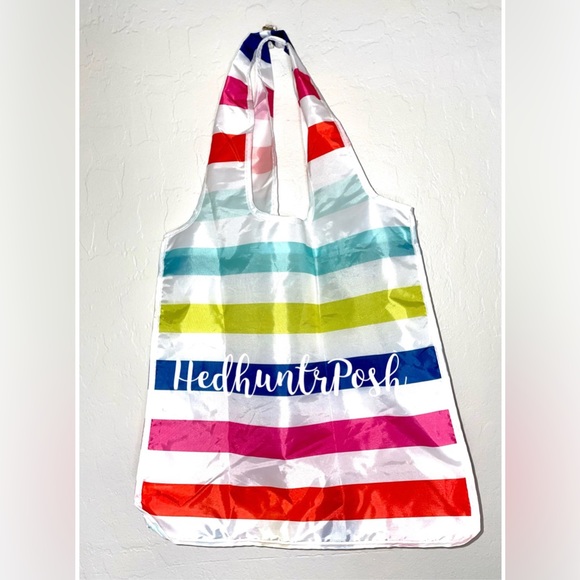 🎉HP🎉New! Kate Spade New York Rainbow Stripe Reusable/Packable Tote Bag🌈Last One - Picture 2 of 10